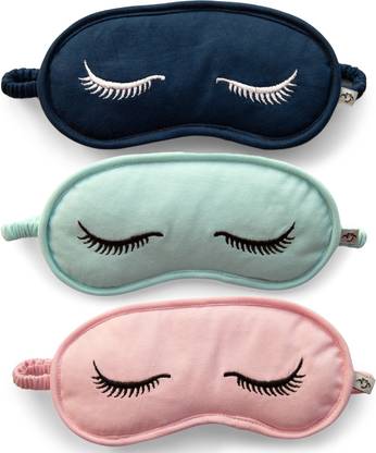 NITE FLITE Soft Cotton Sleep Eye Masks - Pack of 3 Eye Shade