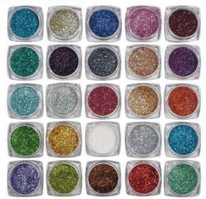 tanvi27 25 3D Multicolor Eyeshadow Glitter Powder Eyes + Face + Body 50 ml
