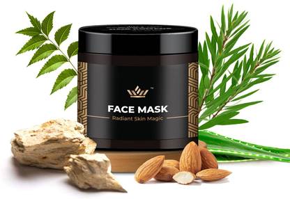 Incredible Man Natural Face Mask With Multani Mitti, Neem, Tea Tree & Mulethi | Radiant Skin Magic