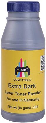 SVM 101L / MLT D101L / mlt101 Toner Powder Compatible with Samsung Laser Printers ML-2160, ML-2161, ML-2162G, ML-2165, ML-2165W, ML-2166W, ML-2168, SCX-3400 (101 Toner Powder (100GM) Black Ink Toner Powder