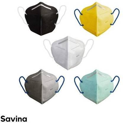 anivas N95 and FFP2 filtration level, Protects from Virus and Bacteria, Anti Germs Anti Pollution Reusable and Washable N95 Mask For Men Women Children ( 5 Pack ) Multi-0049 Reusable, Washable, Water Resistant