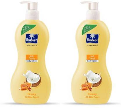 Parachute Advansed Soft Touch (Honey) All Skin Type Body Lotion Pack of 2 * 400 ML