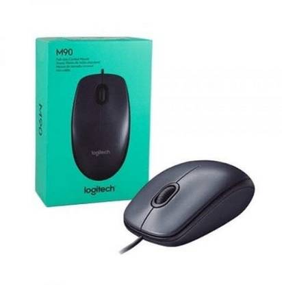 Iogitech Mouse M9O Wired Ambidextrous Optical Mouse