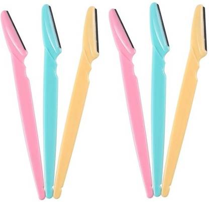 tanvi27 New Eyebrow Razor, , Facial Razor with Safety Cover Set Of 6, Men & Women