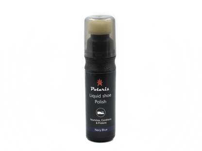 Polaris Premium Liquid Wax Shoe Polish (Navy Blue) Leather Shoe Liquid Polish