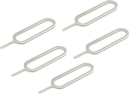 BUMTECH Easy Sim Ejector Pin Tool Pack of 5 Pcs for All Smartphone Android & IOS Devices Sim Adapter