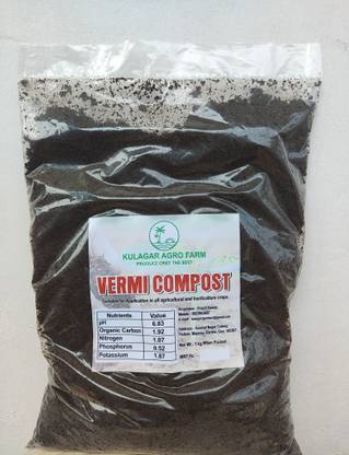 Kulagar Agro Farm Vermicompost Vermicompost Manure, Fertilizer, Potting Mixture