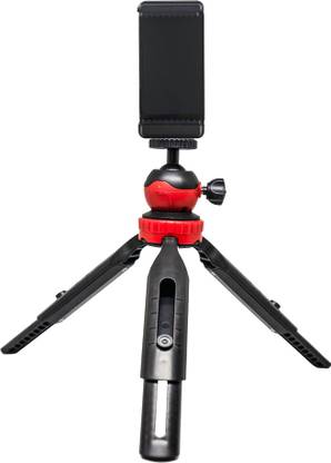 Hiffin (HF-350) (18CM) Portable & Extendable Mini Tripod with 360 Degree Ball Head & Mobile Holder for Smart Phones | GoPro | DSLR Compact Cameras | Maximum Load Upto : 1 kg Tripod