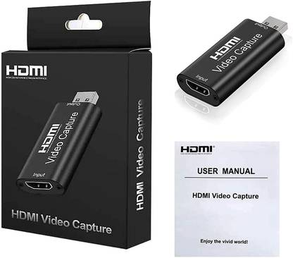 microware HD Audio Video Capture Card HDMI Female to USB Male for Video Recording Media Streaming Device