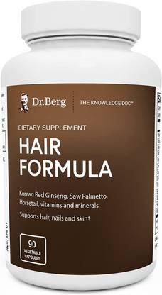 Dr. Berg's Hair Formula Supplement - Supports Healthy Hair Skin & Nails