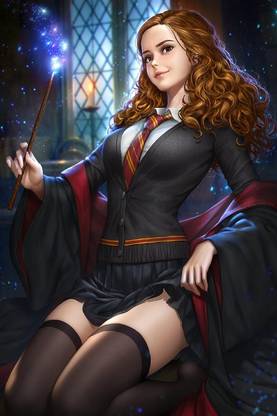 Smoky Design hermione granger harry potter harry potter and the goblet of fire movies fantasy girl hd Wallpaper Poster