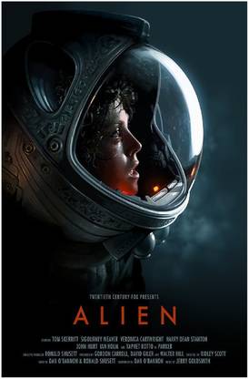 Smoky Design alien movie poster sigourney weaver movie poster Wallpaper Poster