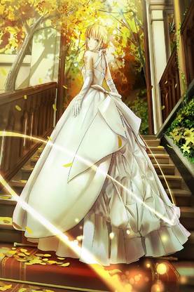 Smoky Design saber dress anime fate stay night Wallpaper Poster