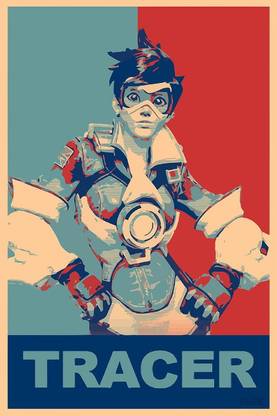 Smoky Design propaganda tracer overwatch overwatch gamer Wallpaper Poster