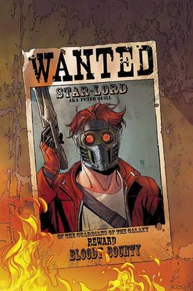Smoky Design star lord wanted guardians of the galaxy Wallpaper Poster