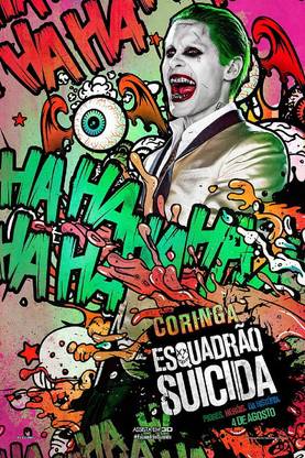 Smoky Design suicide squad joker Wallpaper Poster