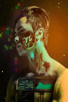 Smoky Design music fl studio fruity loops studio edm edm producer hd Wallpaper Poster