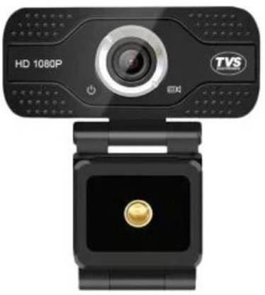 Tvs Electronics Webcam WC 103 Plus Built-in Digital mic for HQ Sound | Light Compensation | 1080p HD Video Calling | Video @ 30 FPS | Wide Angle Lens 3 HD  Webcam with Built-In Microphone USB Connectivity