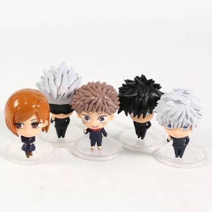 kawaii kart Jujutsu Kaisen Action Figure Mini Chibi Figures - Set Of 5 (Size - 5 cm)