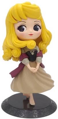 kawaii kart Sleeping Beauty Doll Princess Aurora Action Figure Q-Style Figure (Size - 15 cm)