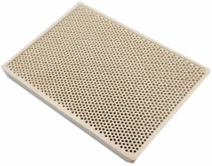 Luxuro Infrared Honeycomb Rectangular Ceramic Plate Size 132x92x13mm , Make from Cordierite Material and temperature Sustain Up to 1250°C