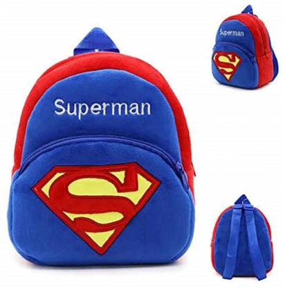 IUGA kids Bag Superman Plush Bag For Cute Kids 2-6 Years Plush Bag School Bag
