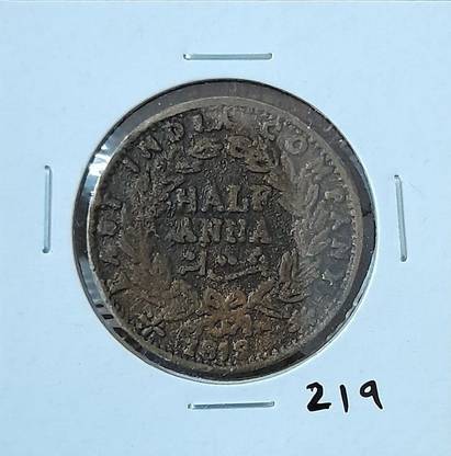 imperialshop 219 - Rare Issue 1818 Half Anna Radha Krishna Ji East India Company Mandir Issue Token Coin Medieval Coin Collection