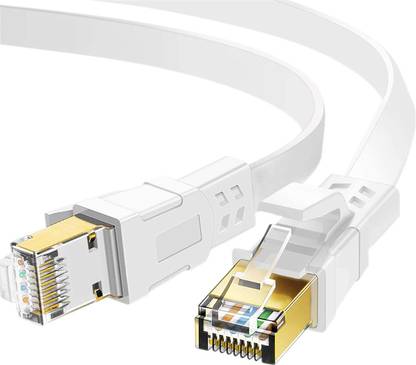 MAXBELL Ethernet Cable 30.48 m Cat 8 Ethernet Cable 100 ft, 26AWG Heavy Duty High Speed RJ45 Patch Cord, Cat8 LAN Gold Plated 40Gbps 2000Mhz Network, Indoor, Outdoor & Weatherproof S/FTP UV Resistant for Router/Modem/Gaming/Switch