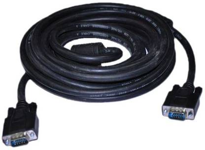 SP VGA Cable 10 m SVGA/VGA Cable Male to Male Computer Monitor Cables Shielded Copper VGA Video Cable - Connects HDTV’s & Graphics Cards Series 9.4 Ft VGA Cable (Compatible with Desktop, SERVER, TV,Projecto, Black)