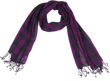 KIRE NE Checkered Wool Blend Men & Women Scarf