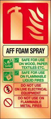 SRG INFOTECH AFF FORM SPRAY NHS SIGN Emergency Sign
