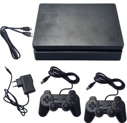 PTCMart Latest Retro Game Console 1080p HD Video Quality plug-n-play 2 player game console. NA GB with 2,548 GAMES INBUILT
