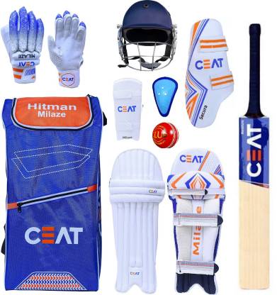 HF CEAT HITMAN Rohit Sharma Ed Cricket Set of 6 No ( Ideal For 11-14 Years ) Complete Cricket Kit