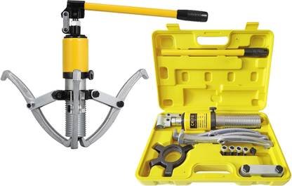 DUMDAAR 10 Ton Hydraulic bearing puller Gear puller 2/3 Jaw 10" Gear Flywheel Pulley Bearing Puller Lever Tool