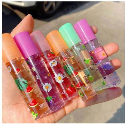 ADJD Bright Lipgloss Moisturize Lip Oil Glossy Jelly Lip Glaze Mirror Water Lip Gloss Set OF 6