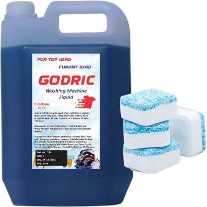 Godric Store Washing Machine LIquid Detergent For Top Load And For Front Load Extra Washing Machine laundry Ball Pack Of Four Multi-Fragrance Liquid Detergent