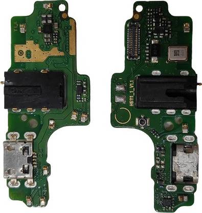 (HUKATO.COM) ORIGINAL Tecno Spark Go Plus Charging Board Tecno Spark Go Plus BB4K Charging PCB Board Patta With Handsfree Jack And Mic Charging PCB Complete Flex
