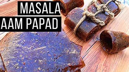 Veganic Amritsari Aam Papad With Masala (Dried Spiced Raw Mango Slices) | Khatta Black Aam Papad Mango