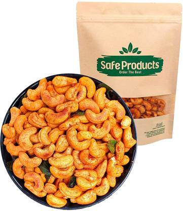 Safe Products Cashew Nuts (500 gm)-Roasted and Salted Cashews