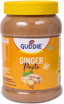 GUDDIE Ginger Paste, 100% Natural Ginger,Naturally Processed Adrak Paste 1Kg