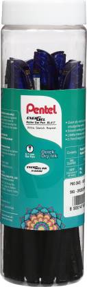 PENTEL Pack of 10 BL417 Energel Pen (7 Blue, 3 Black) Gel Pen - Buy ...