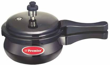 Premier Cucina Trendy Black Induction Bottom Handi Pressure Cooker 1.5 L Outer Lid Induction Bottom Pressure Cooker