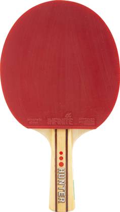 INFINITE HUNTER Red Table Tennis Racquet (Pack of: 1, 150 g) Black, Red Table Tennis Racquet