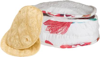 kruton Cotton Roti Casserole,Keep Roti,chapati,paratha Warm,Fresh and Moisture Free(Assorted Colour & Design,2.5 Litter) Self Design Roti Round Flap Cover