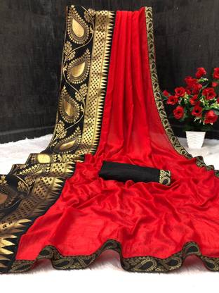 Solid Fashion Art Silk Saree