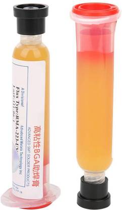 uptodatetools 10pcs Solder Paste with Needle Dispensing Tool Strong Adhesion Solder Flux Welding 0 W Simple