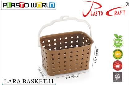 Plastocraft Plastic LARA BASKET Storage Basket