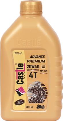 CASTLE LUBES CLM056 Advance Premium 4T 20W-40 API SN 100% Mineral Engine oil Mineral Engine Oil