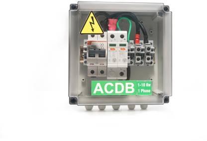 Hygridsolar AC Distribution Box 1-10Kw Single Phase ACDB for Solar Panel AC Distribution box with MC's Wire Connector