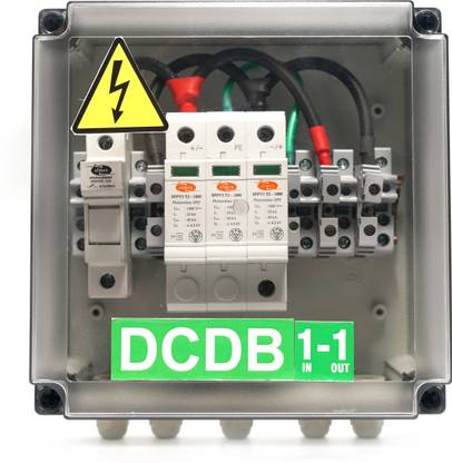 Hygridsolar DC Distribution Box 1 in 1 Out (DCDB) for Solar Panel up to 600Volt Dcdb1in1out600V Wire Connector